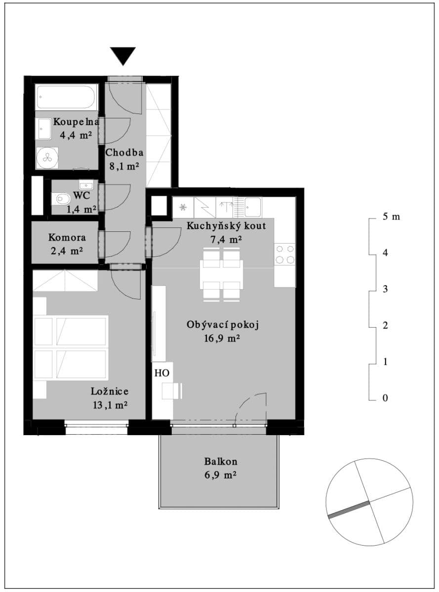 Prenájom bytu 2-izbový 57 m², Kolmanova, Praha, Praha Prenájom bytu 2-izbový 57 m², Kolmanova, Praha, Praha