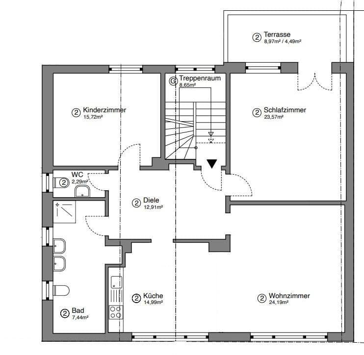 Predaj bytu 3-izbový 106 m², Mulheim an der Ruhr, Severné Porýnie - Westfálsko Predaj bytu 3-izbový 106 m², Mulheim an der Ruhr, Severné Porýnie - Westfálsko