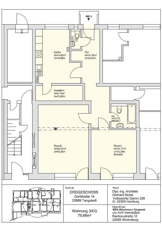 Prenájom bytu 2-izbový 84 m², Dorfstraße 18, Tangstedt, Šlezvicko-Holštajnsko Prenájom bytu 2-izbový 84 m², Dorfstraße 18, Tangstedt, Šlezvicko-Holštajnsko