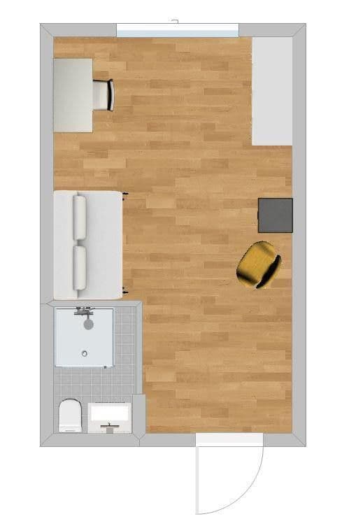 Prenájom bytu 1-izbový 24 m², Mainz, Hesensko Prenájom bytu 1-izbový 24 m², Mainz, Hesensko