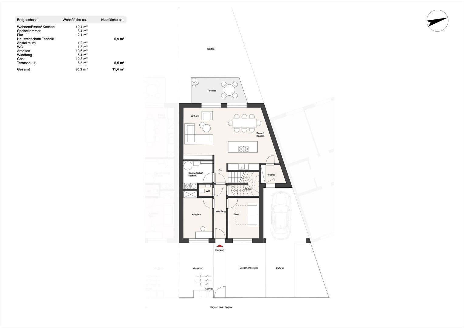 Predaj domu 170 m², pozemek 304 m², Hugo-Lang-Bogen 13, München, Bavorsko Predaj domu 170 m², pozemek 304 m², Hugo-Lang-Bogen 13, München, Bavorsko