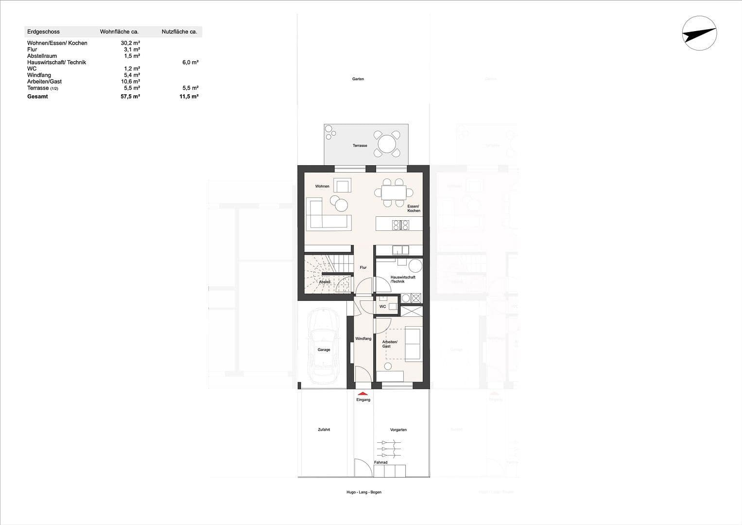 Predaj domu 137 m², pozemek 323 m², Hugo-Lang-Bogen 13, München, Bavorsko Predaj domu 137 m², pozemek 323 m², Hugo-Lang-Bogen 13, München, Bavorsko