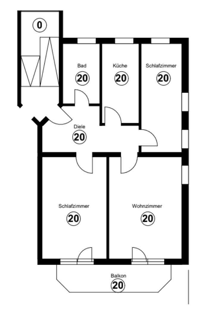 Prenájom bytu 3-izbový 84 m², Fürth, Bavorsko Prenájom bytu 3-izbový 84 m², Fürth, Bavorsko