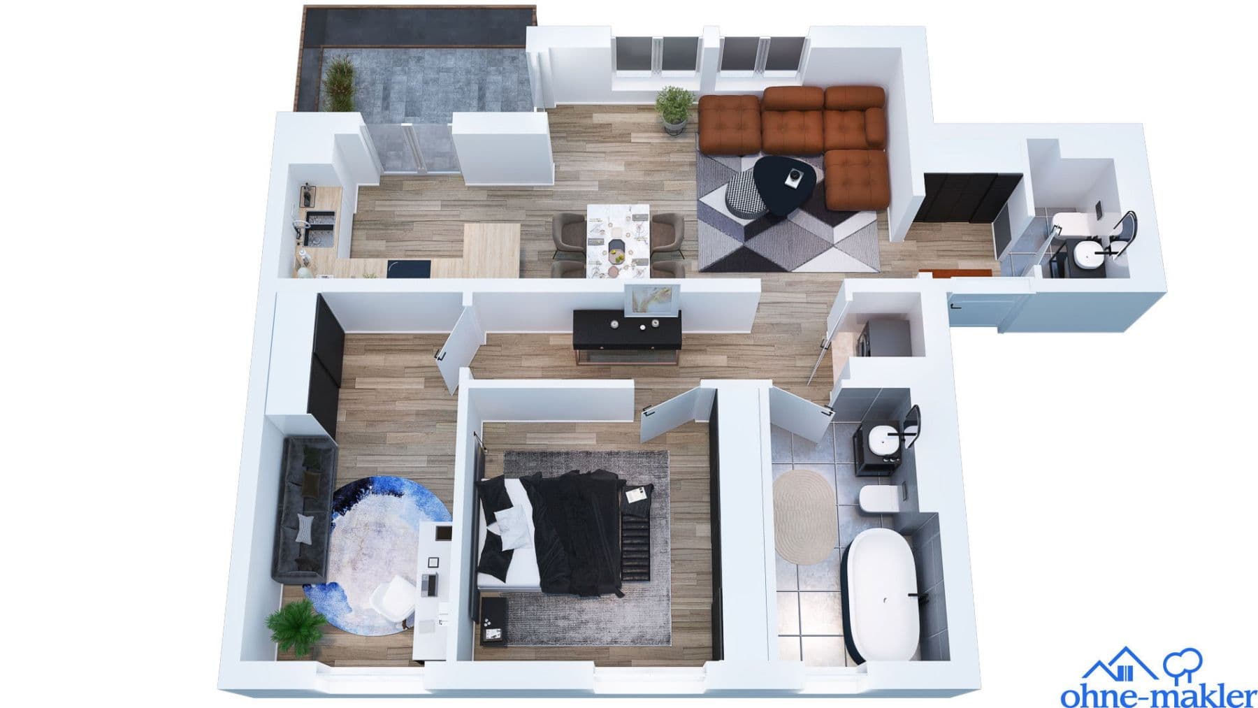 Predaj bytu 3-izbový 76 m², Frankfurt / Kalbach-Rieberg, Hesensko Predaj bytu 3-izbový 76 m², Frankfurt / Kalbach-Rieberg, Hesensko