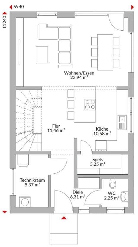 Predaj domu 124 m², pozemek 1 m², GRUNDSTÜCK 15KM GRAZ EXKLUSIV NUR FÜR DANWOOD-HAUSBAU, Kohldorf, Štajersko Predaj domu 124 m², pozemek 1 m², GRUNDSTÜCK 15KM GRAZ EXKLUSIV NUR FÜR DANWOOD-HAUSBAU, Kohldorf, Štajersko