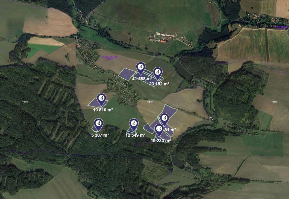 Predaj pozemku 57.981 m², Čistá, Středočeský kraj Predaj pozemku 57.981 m², Čistá, Středočeský kraj