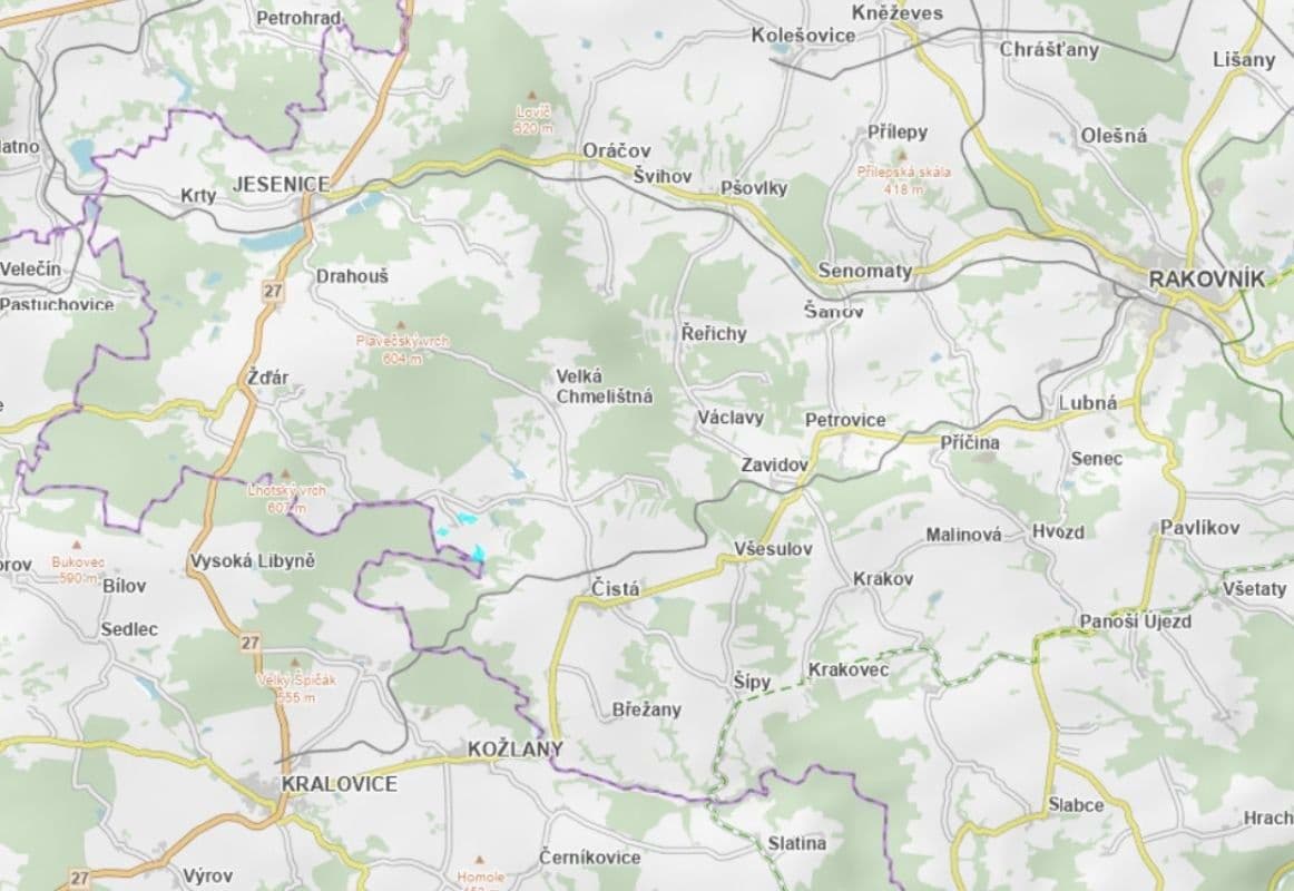 Predaj pozemku 57.981 m², Čistá, Středočeský kraj Predaj pozemku 57.981 m², Čistá, Středočeský kraj