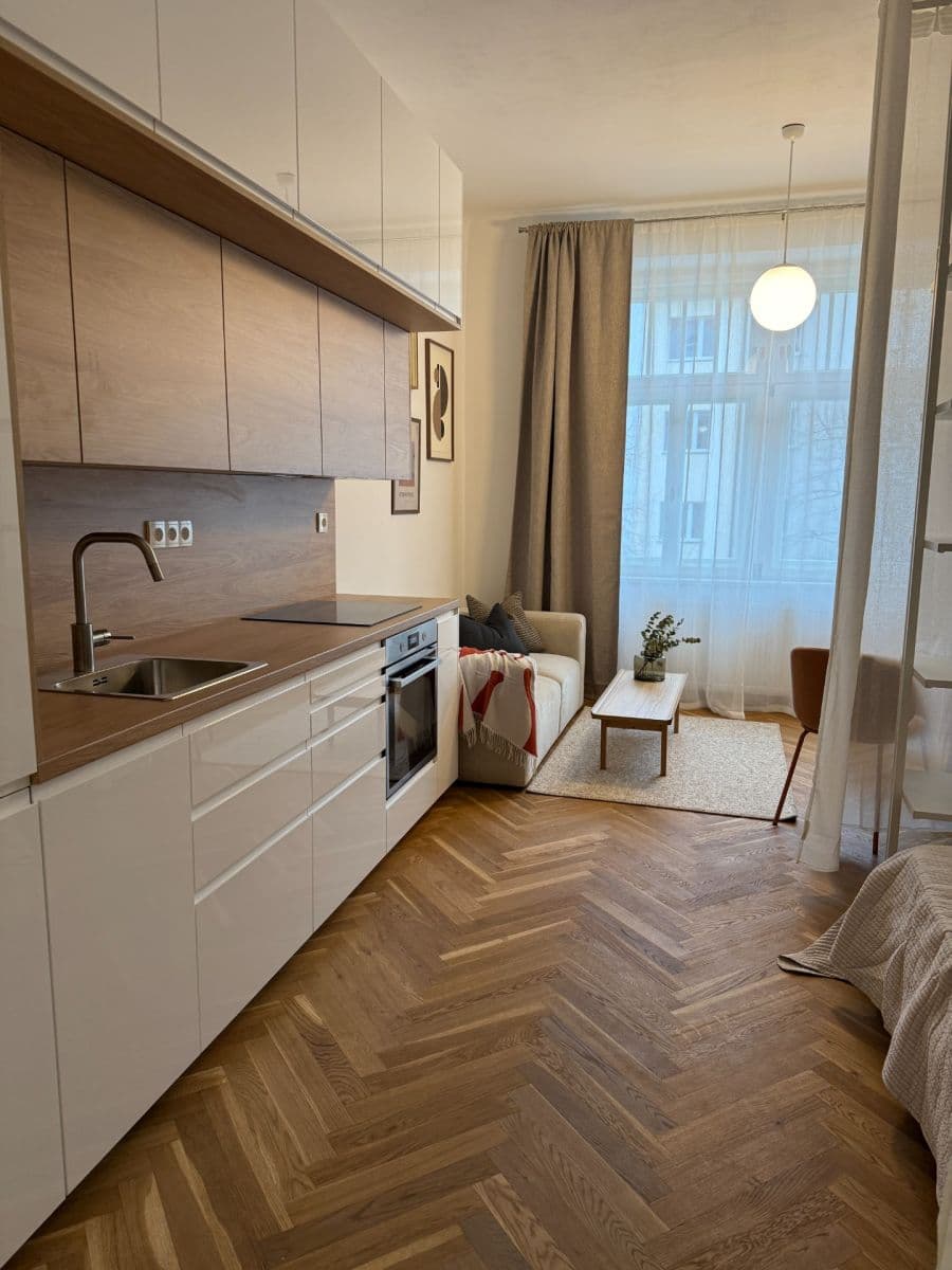 Prenájom bytu 1-izbový 32 m², 28. pluku, Praha, Praha Prenájom bytu 1-izbový 32 m², 28. pluku, Praha, Praha