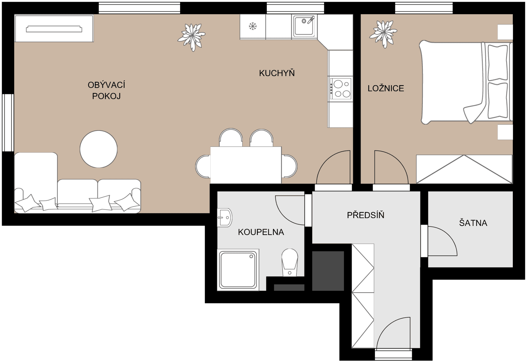 Predaj bytu 2-izbový 52 m², Lipová-lázně, Olomoucký kraj Predaj bytu 2-izbový 52 m², Lipová-lázně, Olomoucký kraj