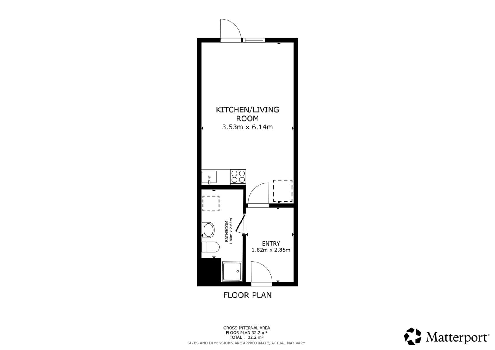 Prenájom bytu 1-izbový 28 m², Škrábkových, Praha, Praha Prenájom bytu 1-izbový 28 m², Škrábkových, Praha, Praha