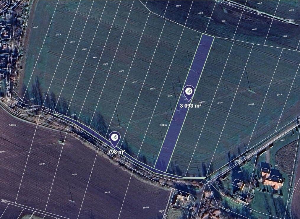 Predaj pozemku 3.150 m², Březno, Středočeský kraj Predaj pozemku 3.150 m², Březno, Středočeský kraj