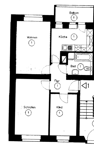 Prenájom bytu 3-izbový 64 m², Gohliser Straße 22, Leipzig, Sasko Prenájom bytu 3-izbový 64 m², Gohliser Straße 22, Leipzig, Sasko