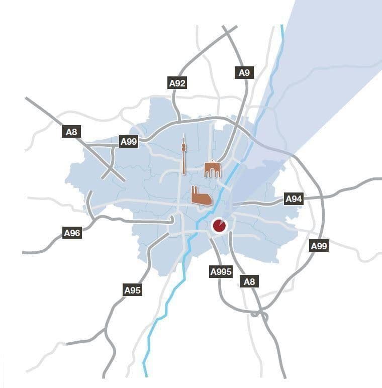 Prenájom bytu 1-izbový 20 m², Chiemgaustraße 138a, München, Bavorsko Prenájom bytu 1-izbový 20 m², Chiemgaustraße 138a, München, Bavorsko