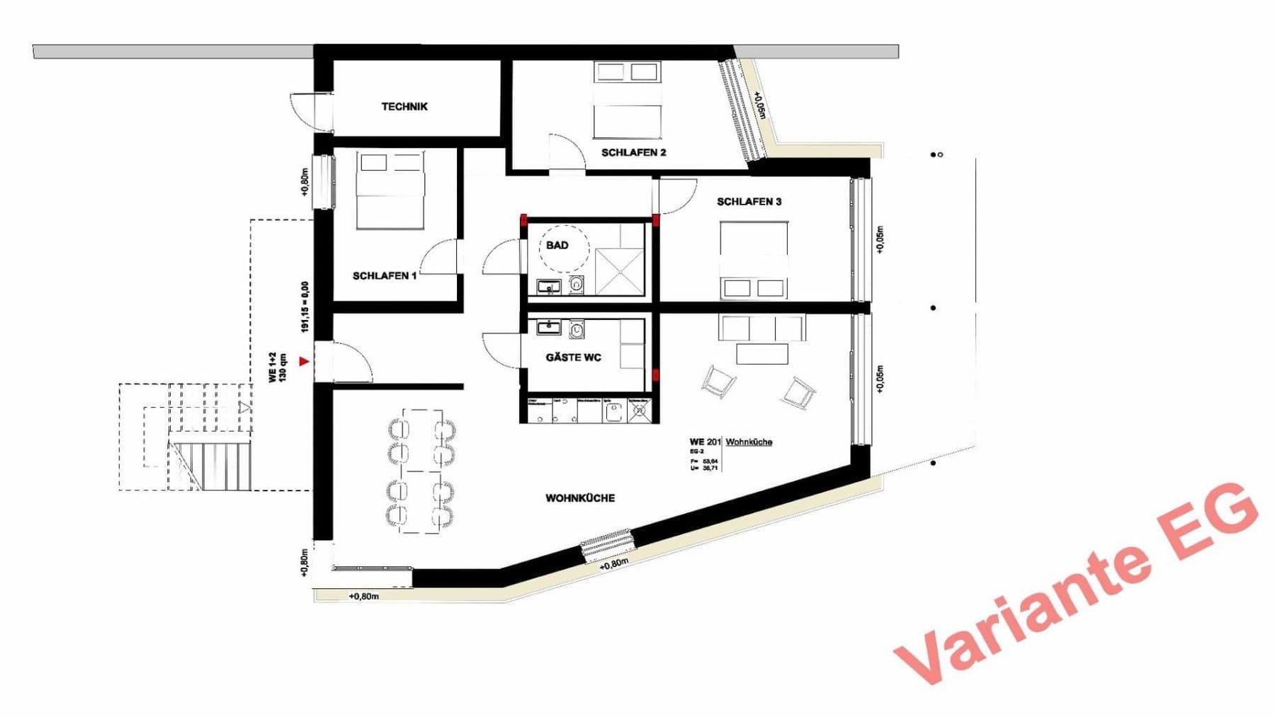 Predaj bytu 3-izbový 72 m², Kassel, Hesensko Predaj bytu 3-izbový 72 m², Kassel, Hesensko