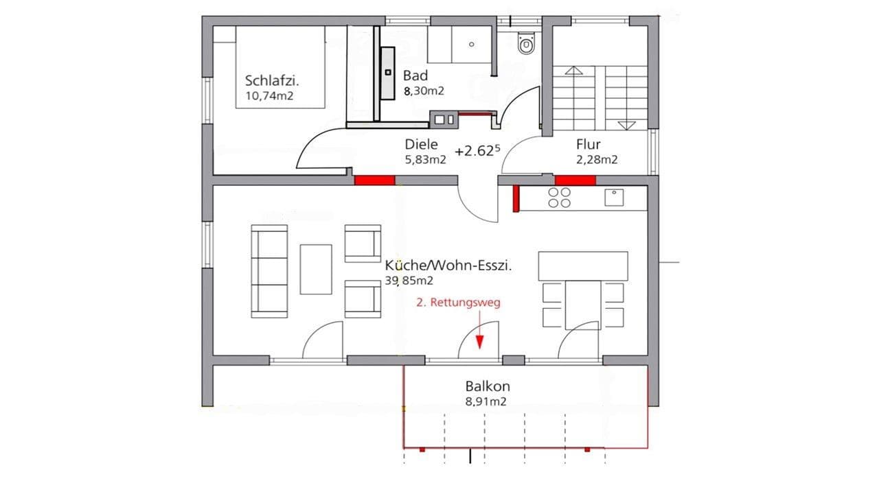 Prenájom bytu 2-izbový 71 m², Leinfelden-Echterdingen, Bádensko-Wurttembersko Prenájom bytu 2-izbový 71 m², Leinfelden-Echterdingen, Bádensko-Wurttembersko