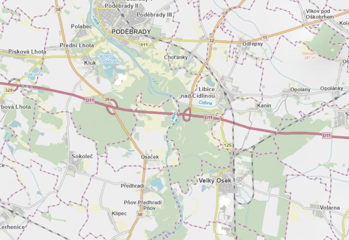 Predaj pozemku 1.318 m², Oseček, Středočeský kraj Predaj pozemku 1.318 m², Oseček, Středočeský kraj