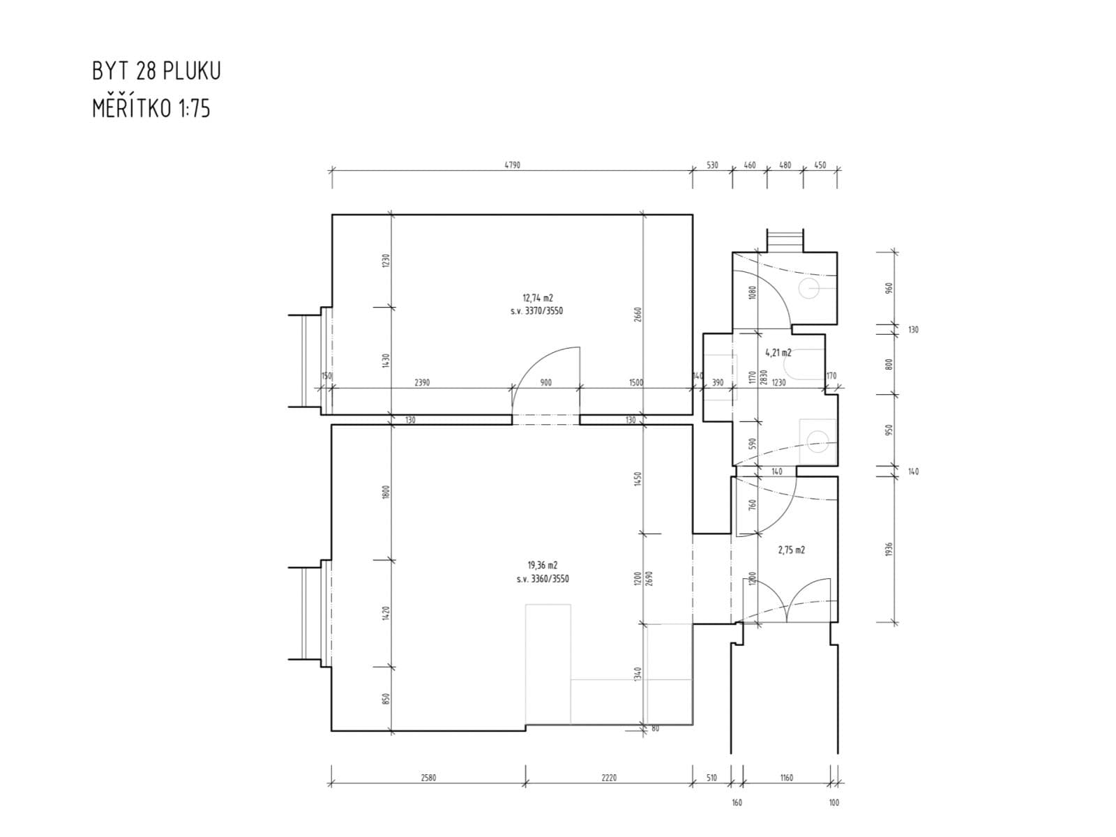 Predaj bytu 2-izbový 43 m², 28. pluku, Praha, Praha Predaj bytu 2-izbový 43 m², 28. pluku, Praha, Praha