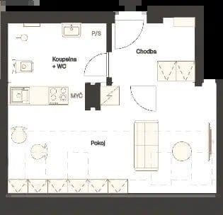 Prenájom bytu 1-izbový 29 m², Veletržní, Praha, Praha Prenájom bytu 1-izbový 29 m², Veletržní, Praha, Praha