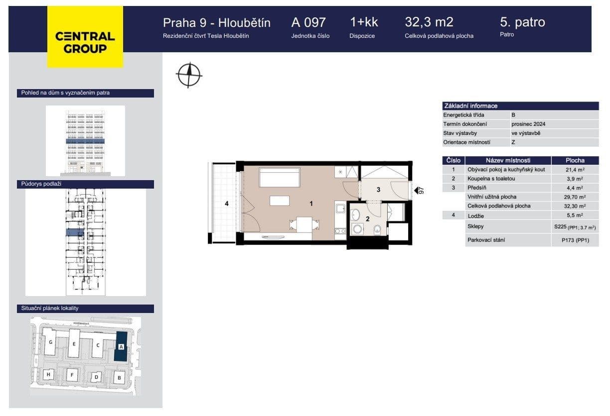 Prenájom bytu 1-izbový 35 m², Poděbradská, Praha, Praha Prenájom bytu 1-izbový 35 m², Poděbradská, Praha, Praha