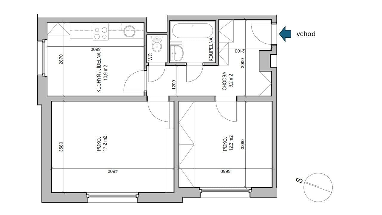 Predaj bytu 2-izbový 53 m², Nučická, Praha, Praha Predaj bytu 2-izbový 53 m², Nučická, Praha, Praha