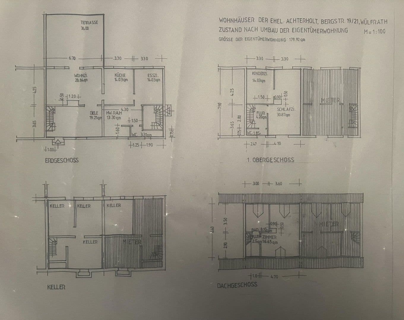 Predaj domu 260 m², pozemek 400 m², Bergstr. 19-21, Wülfrath, Severné Porýnie - Westfálsko Predaj domu 260 m², pozemek 400 m², Bergstr. 19-21, Wülfrath, Severné Porýnie - Westfálsko