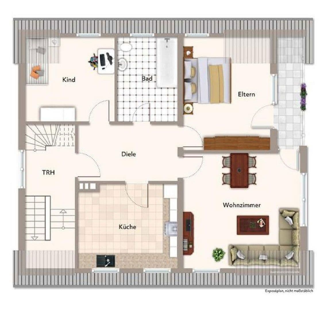 Prenájom bytu 3-izbový 87 m², Sohren, Porýnie-Falcko Prenájom bytu 3-izbový 87 m², Sohren, Porýnie-Falcko