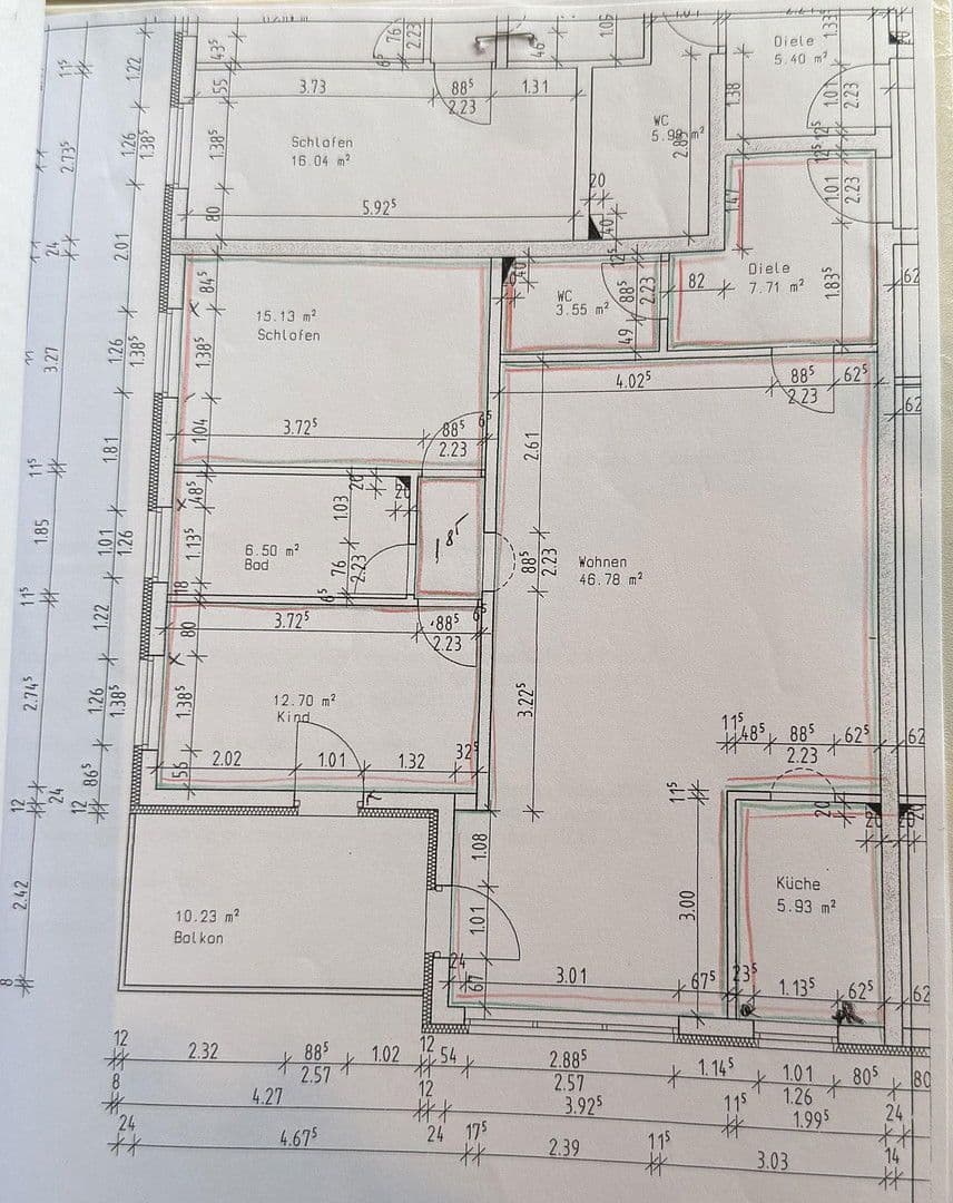 Prenájom bytu 3-izbový 103 m², Güldenkamp 64, Braunschweig, Dolné Sasko Prenájom bytu 3-izbový 103 m², Güldenkamp 64, Braunschweig, Dolné Sasko