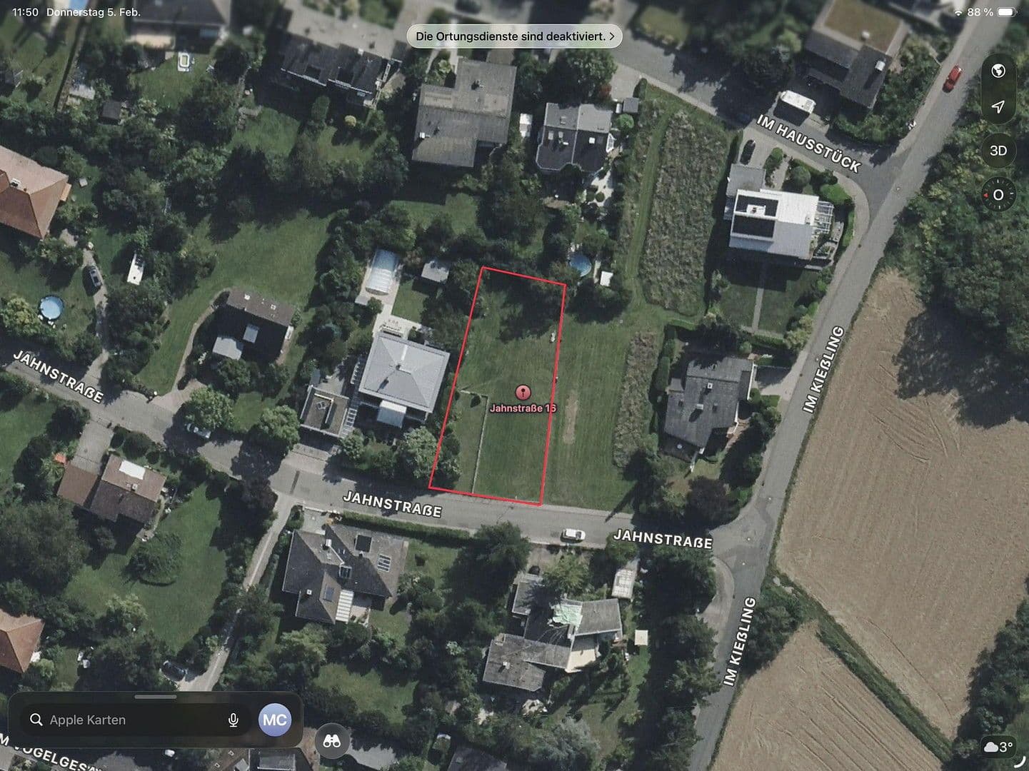 Predaj pozemku 917 m², Jahnstraße 14, Alsbach-Hähnlein, Hesensko Predaj pozemku 917 m², Jahnstraße 14, Alsbach-Hähnlein, Hesensko