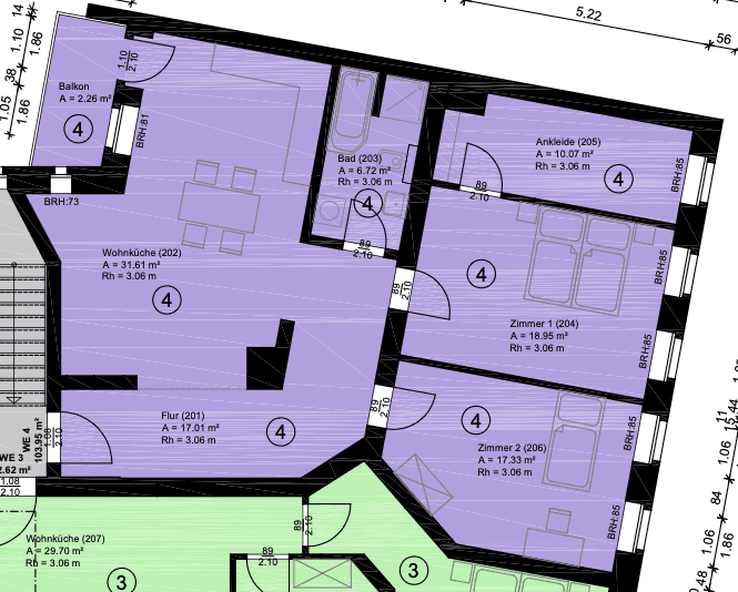 Prenájom bytu 4-izbový 104 m², Seelenbinder Straße, Leipzig, Sasko Prenájom bytu 4-izbový 104 m², Seelenbinder Straße, Leipzig, Sasko