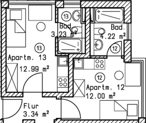 Prenájom bytu 1-izbový 22 m², Hoheneckstrasse 87, München, Bavorsko Prenájom bytu 1-izbový 22 m², Hoheneckstrasse 87, München, Bavorsko