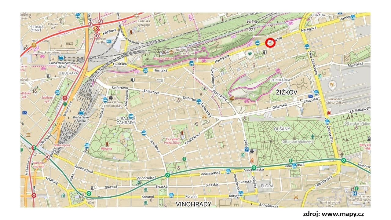 Prenájom bytu 2-izbový 60 m², Hartigova, Praha, Praha Prenájom bytu 2-izbový 60 m², Hartigova, Praha, Praha