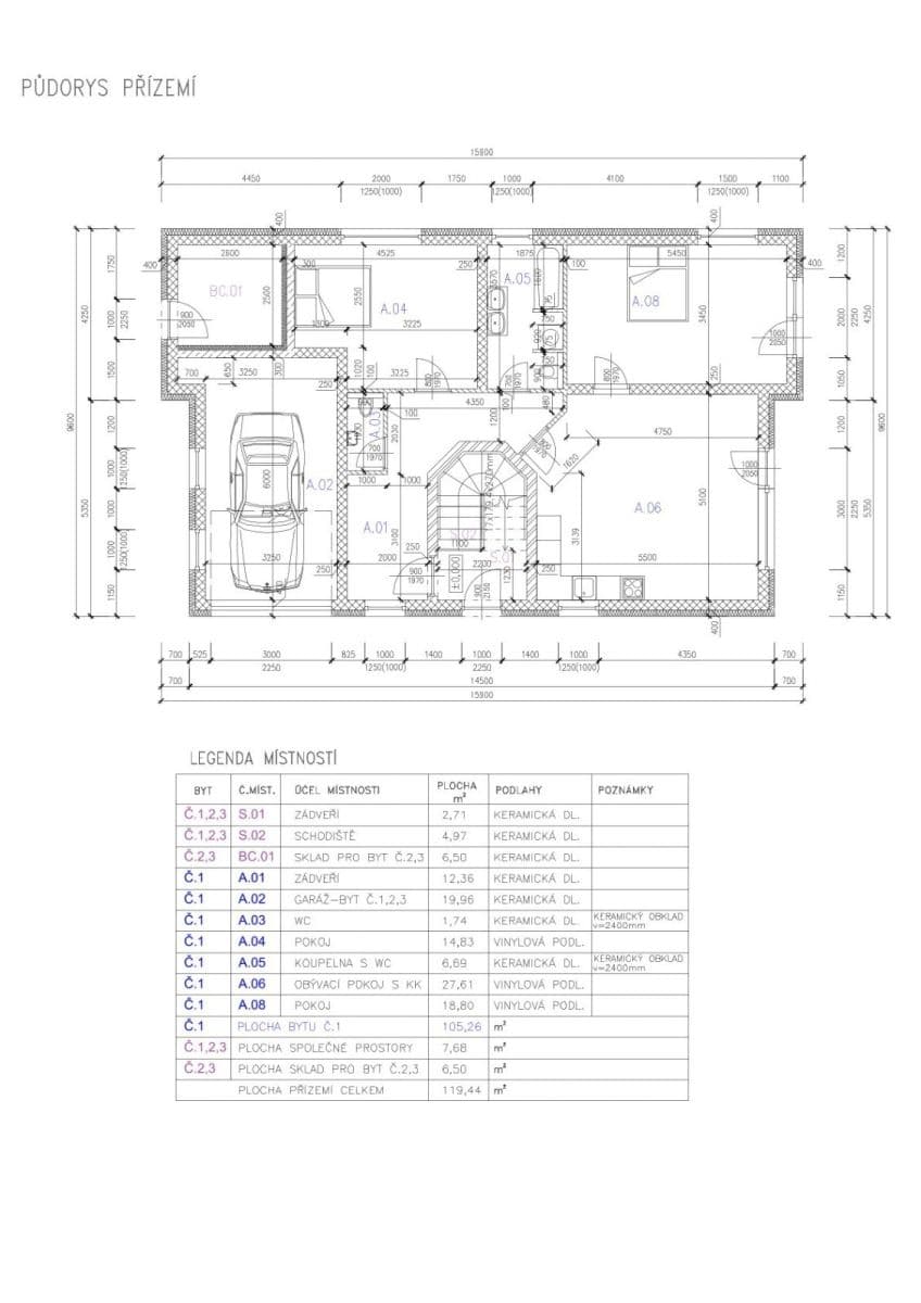 Predaj bytu 3-izbový 82 m², Šternberská, Divišov, Středočeský kraj Predaj bytu 3-izbový 82 m², Šternberská, Divišov, Středočeský kraj