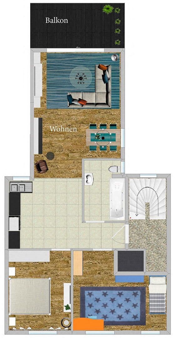 Prenájom bytu 3-izbový 86 m², Frankfurt am Main, Hesensko Prenájom bytu 3-izbový 86 m², Frankfurt am Main, Hesensko