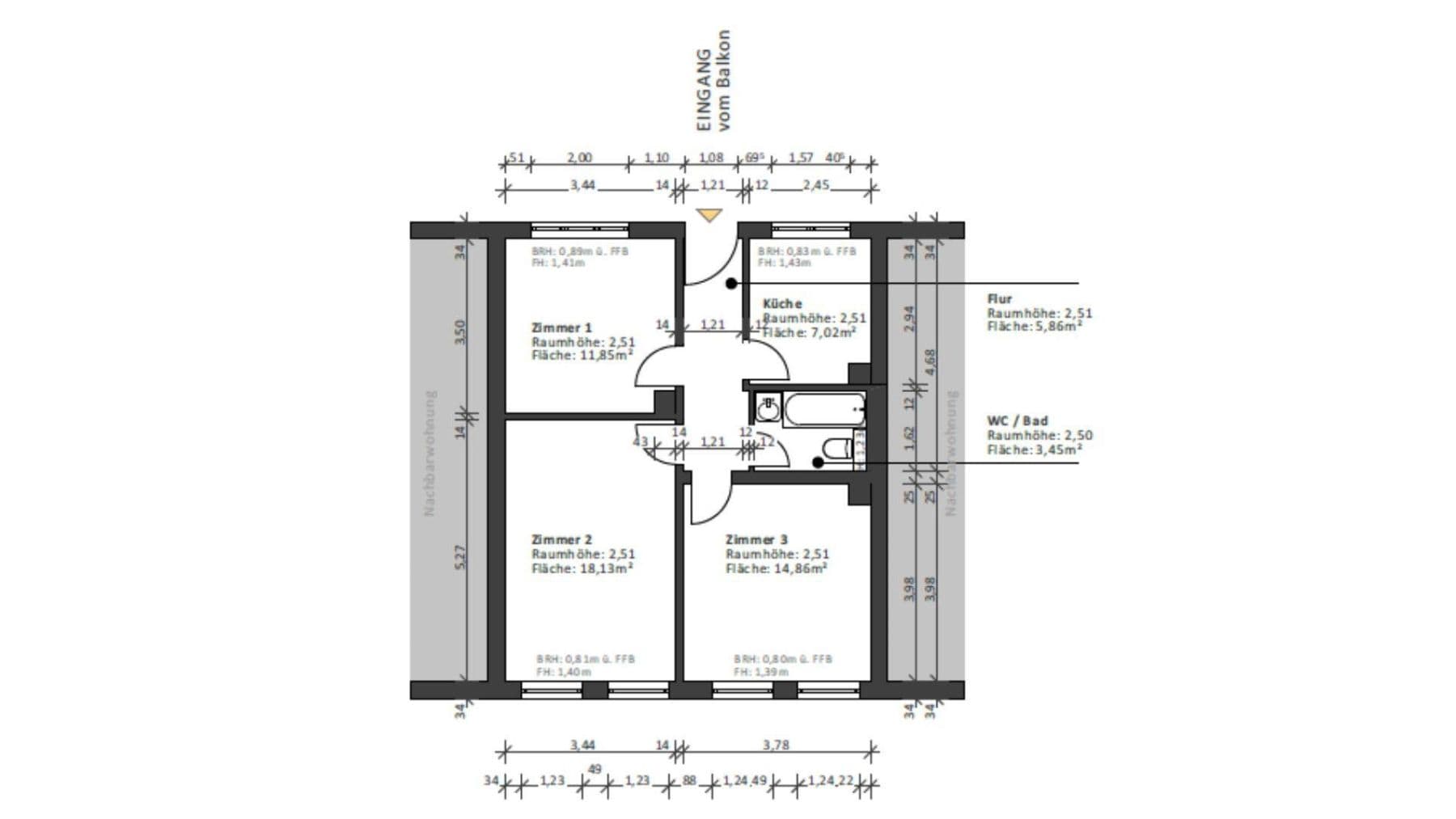 Predaj bytu 3-izbový 62 m², Kriegsstr. 296, Karlsruhe, Bádensko-Wurttembersko Predaj bytu 3-izbový 62 m², Kriegsstr. 296, Karlsruhe, Bádensko-Wurttembersko