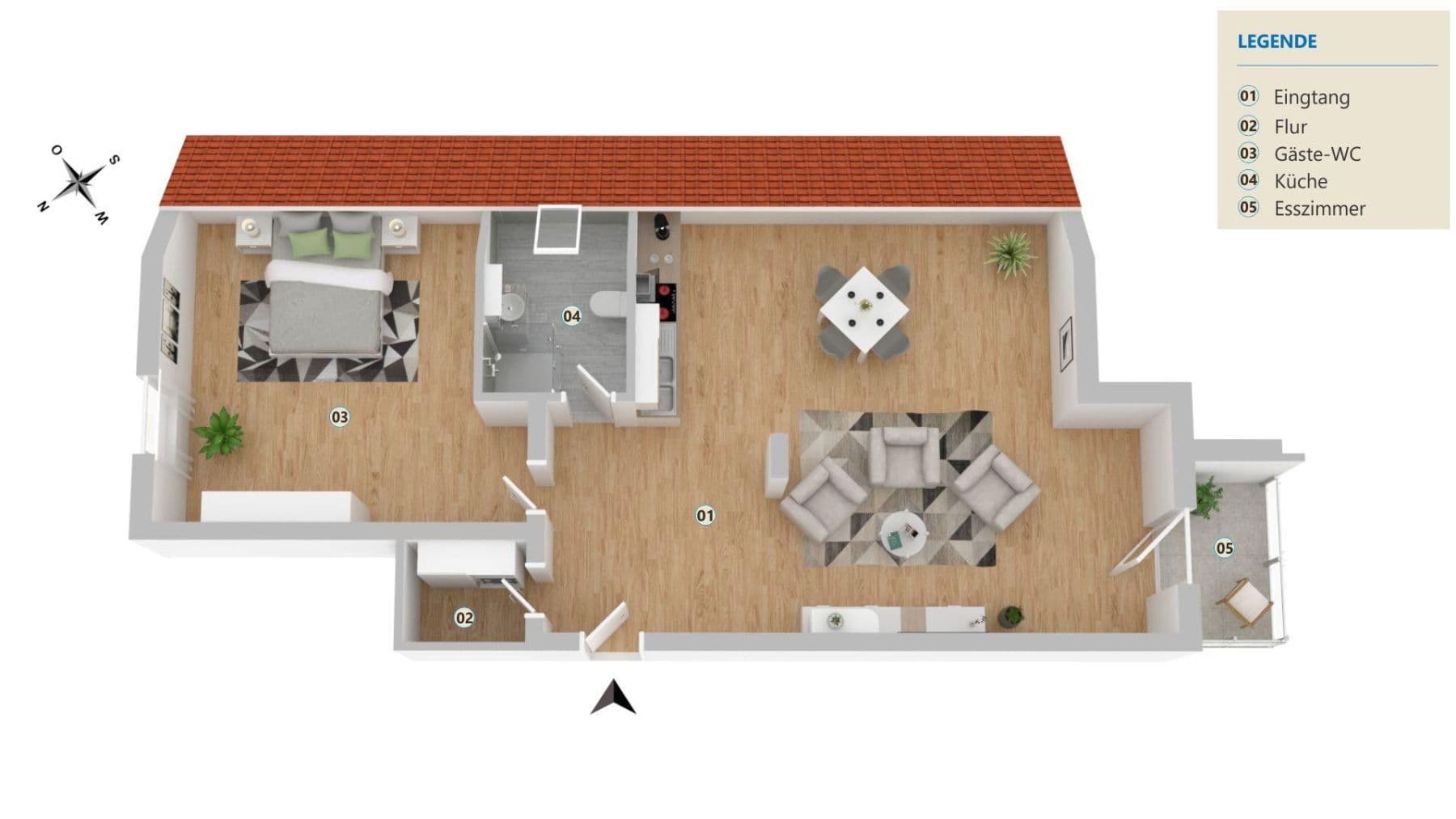 Prenájom bytu 2-izbový 65 m², Hölderlinstrasse 13A, Kaiserslautern-Hohenecken, Porýnie-Falcko Prenájom bytu 2-izbový 65 m², Hölderlinstrasse 13A, Kaiserslautern-Hohenecken, Porýnie-Falcko