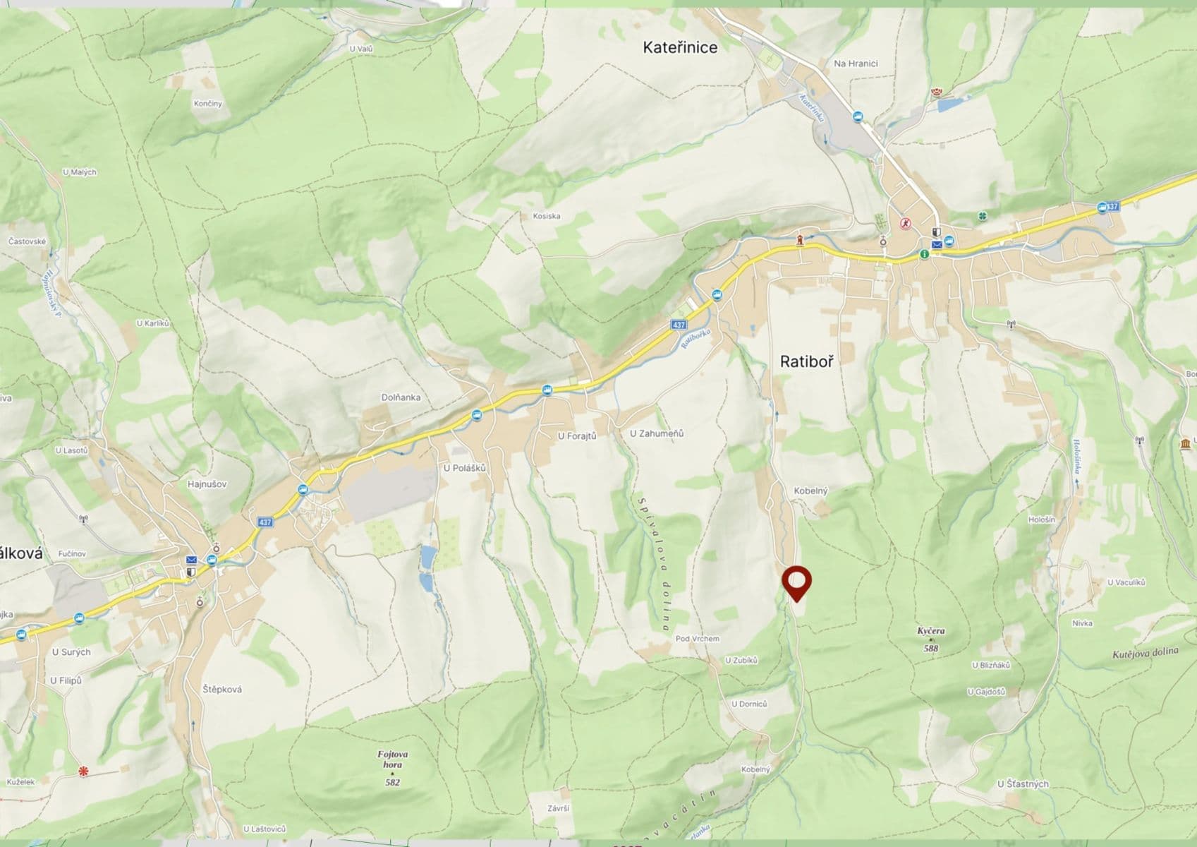 Predaj pozemku 2.493 m², Ratiboř, Zlínský kraj Predaj pozemku 2.493 m², Ratiboř, Zlínský kraj