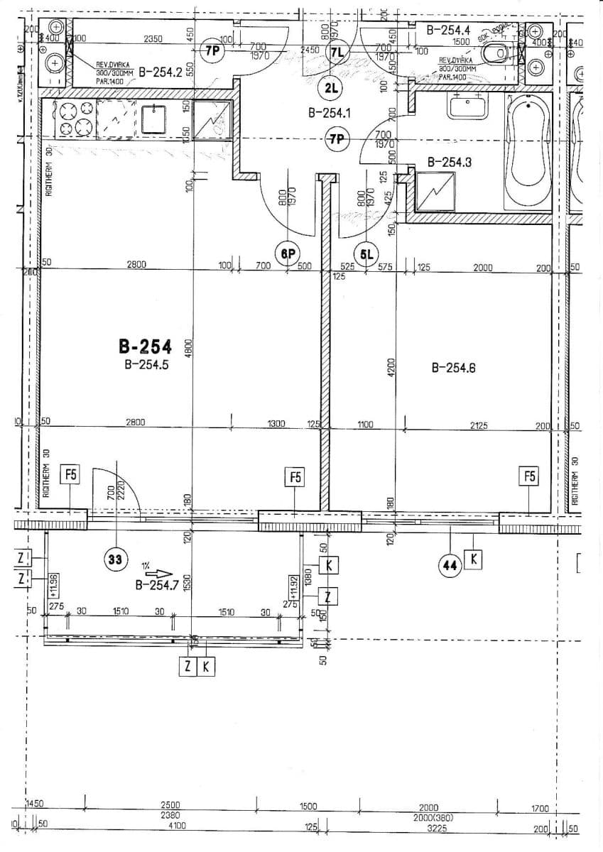 Prenájom bytu 2-izbový 51 m², Chlebovická, Praha, Praha Prenájom bytu 2-izbový 51 m², Chlebovická, Praha, Praha