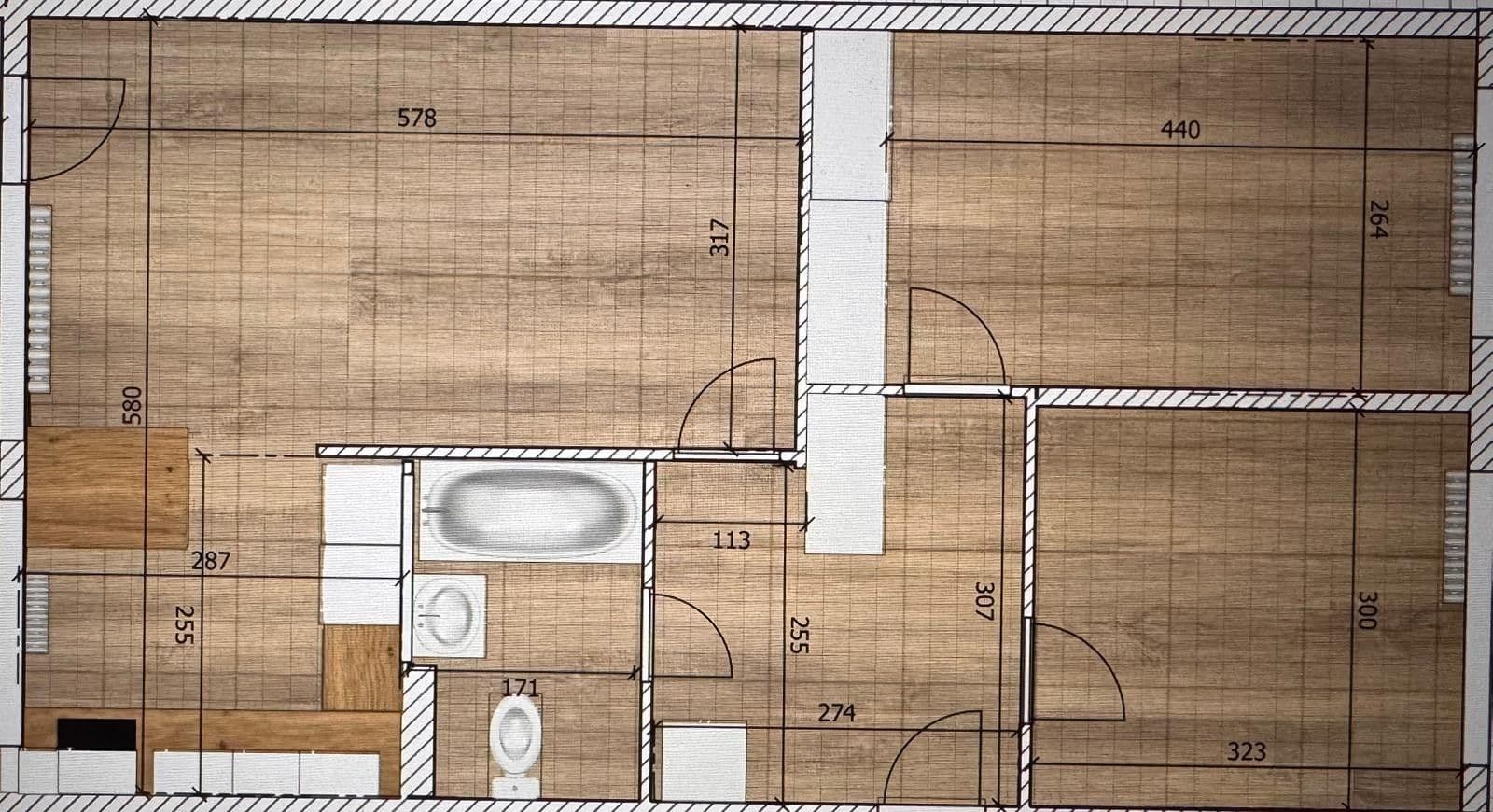 Prenájom bytu 3-izbový 68 m², Horáčkova, Praha, Praha Prenájom bytu 3-izbový 68 m², Horáčkova, Praha, Praha