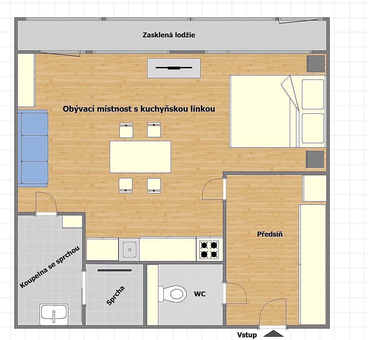 Prenájom bytu 1-izbový 30 m², Ostravská, Kladno, Středočeský kraj Prenájom bytu 1-izbový 30 m², Ostravská, Kladno, Středočeský kraj