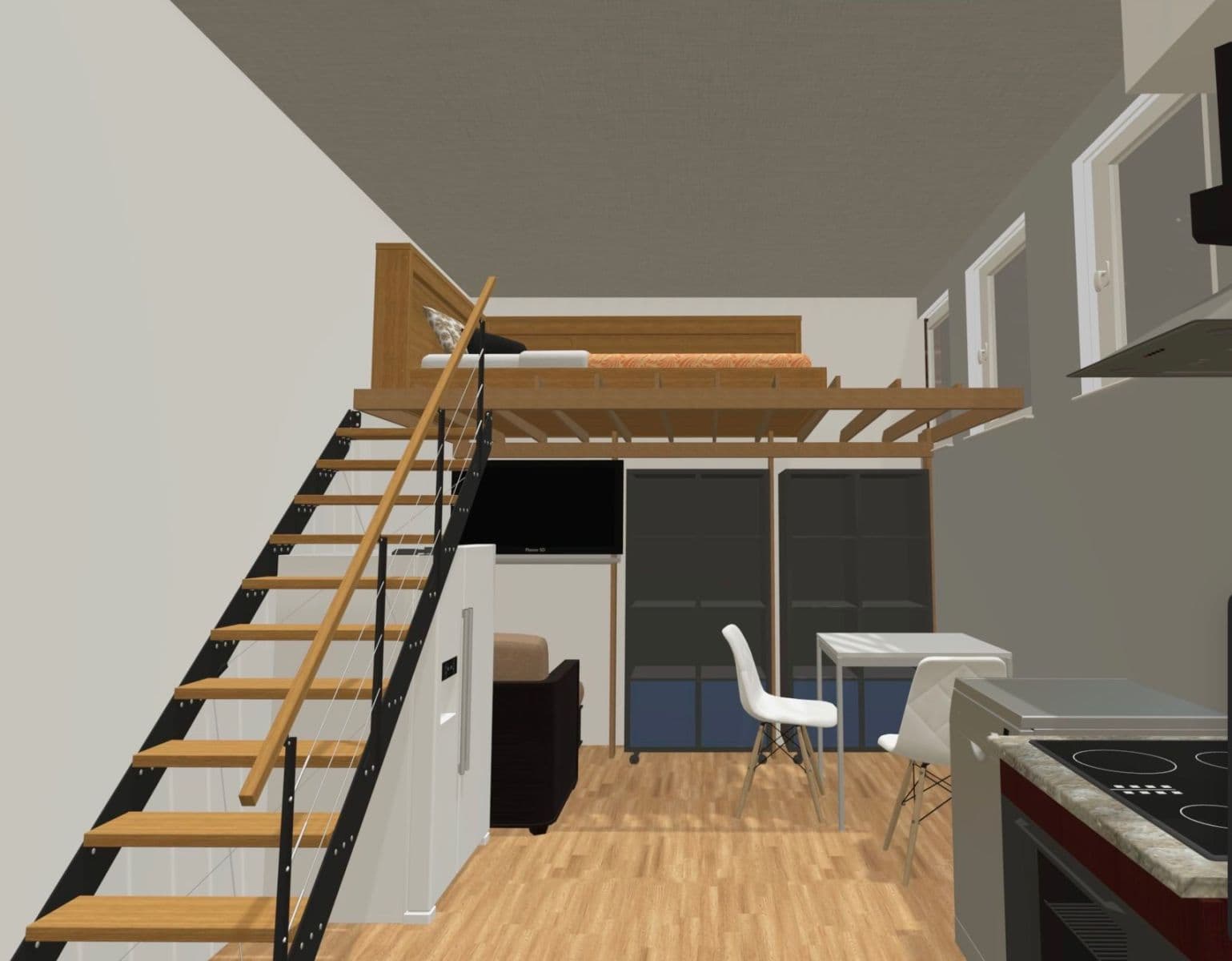 Prenájom bytu 1-izbový 26 m², Pernerova, Praha, Praha Prenájom bytu 1-izbový 26 m², Pernerova, Praha, Praha