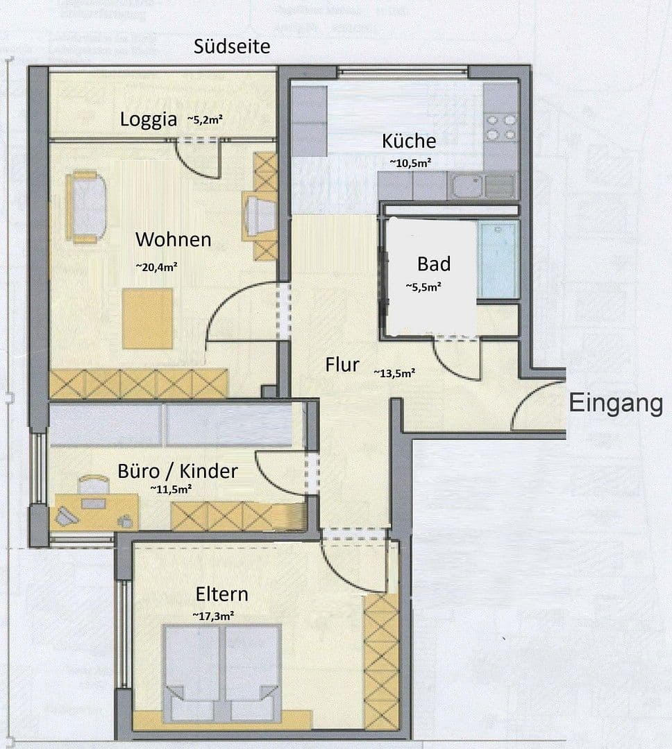 Prenájom bytu 3-izbový 80 m², Ludwigshafen am Rhein, Porýnie-Falcko Prenájom bytu 3-izbový 80 m², Ludwigshafen am Rhein, Porýnie-Falcko