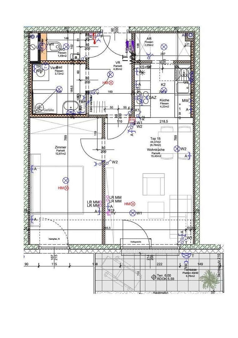Prenájom bytu 2-izbový 44 m², Pilotengasse 118, Wien, Viedeň Prenájom bytu 2-izbový 44 m², Pilotengasse 118, Wien, Viedeň