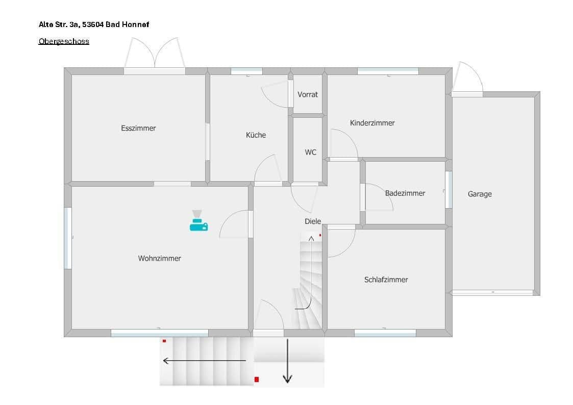Predaj domu 142 m², pozemek 700 m², Alte Str. 3a, Bad Honnef, Severné Porýnie - Westfálsko Predaj domu 142 m², pozemek 700 m², Alte Str. 3a, Bad Honnef, Severné Porýnie - Westfálsko