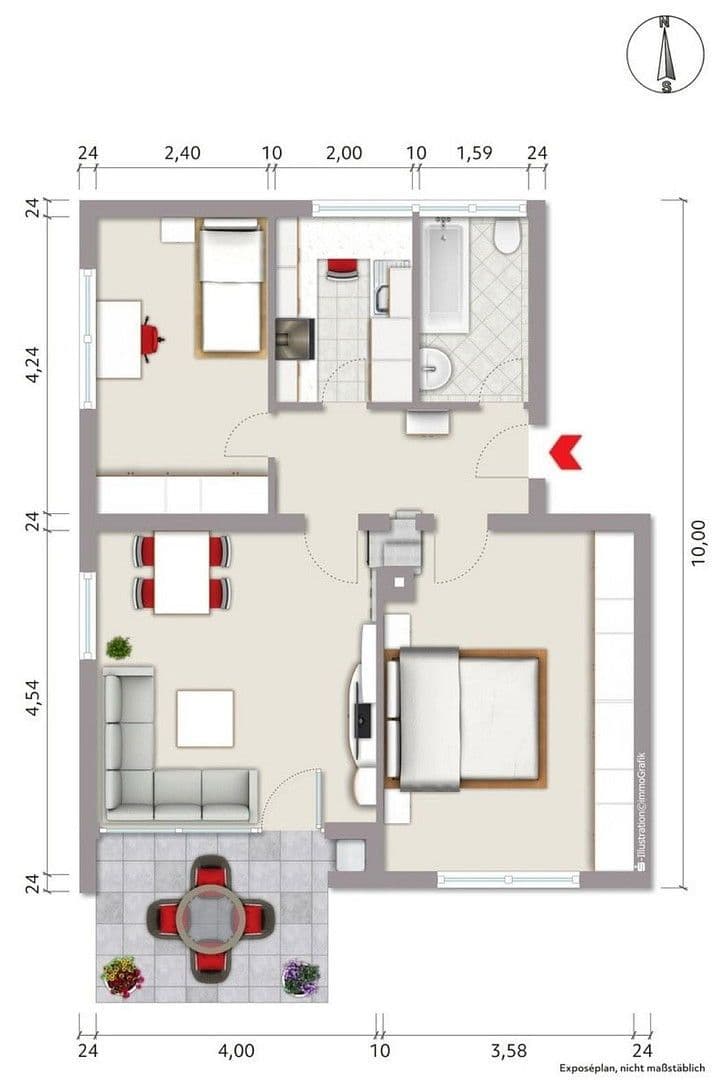 Prenájom bytu 3-izbový 75 m², Remseck am Neckar, Bádensko-Wurttembersko Prenájom bytu 3-izbový 75 m², Remseck am Neckar, Bádensko-Wurttembersko