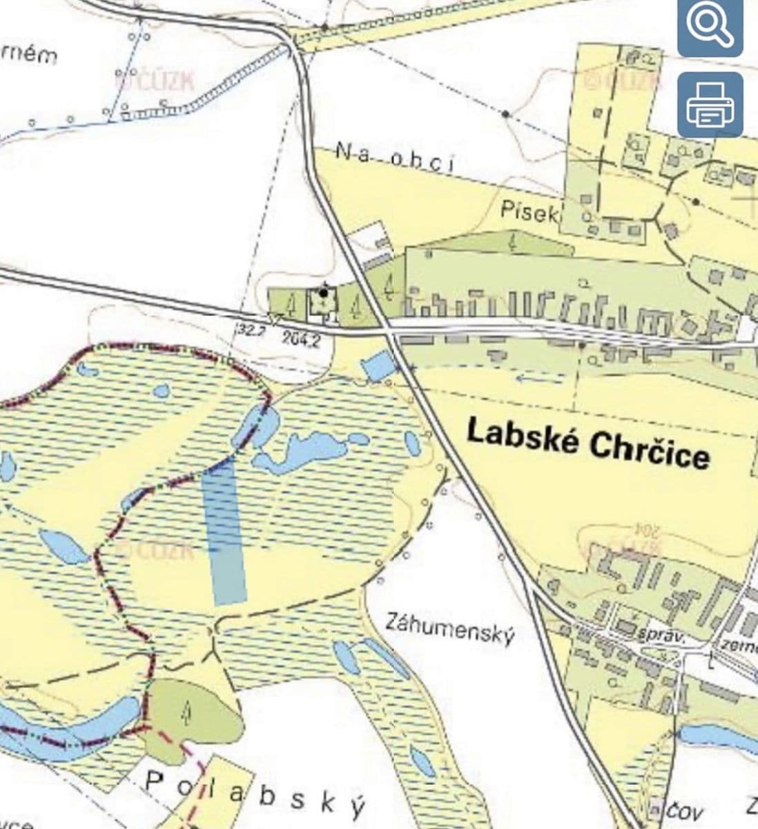 Predaj rekreačného objektu 6.990 m², pozemek 6.990 m², Labské Chrčice, Pardubický kraj Predaj rekreačného objektu 6.990 m², pozemek 6.990 m², Labské Chrčice, Pardubický kraj