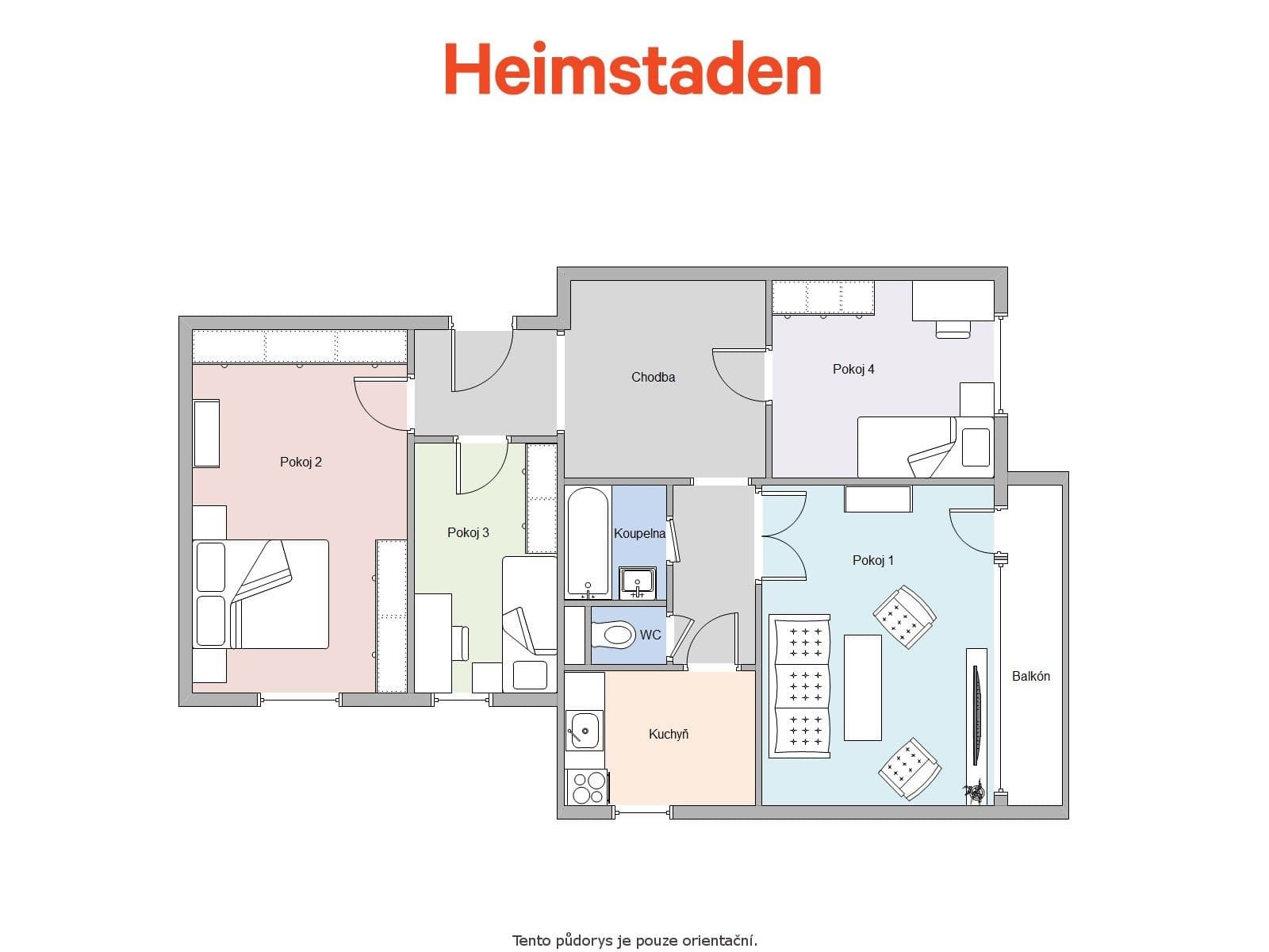 Prenájom bytu 4-izbový 88 m², Ke Studánce, Orlová, Moravskoslezský kraj Prenájom bytu 4-izbový 88 m², Ke Studánce, Orlová, Moravskoslezský kraj