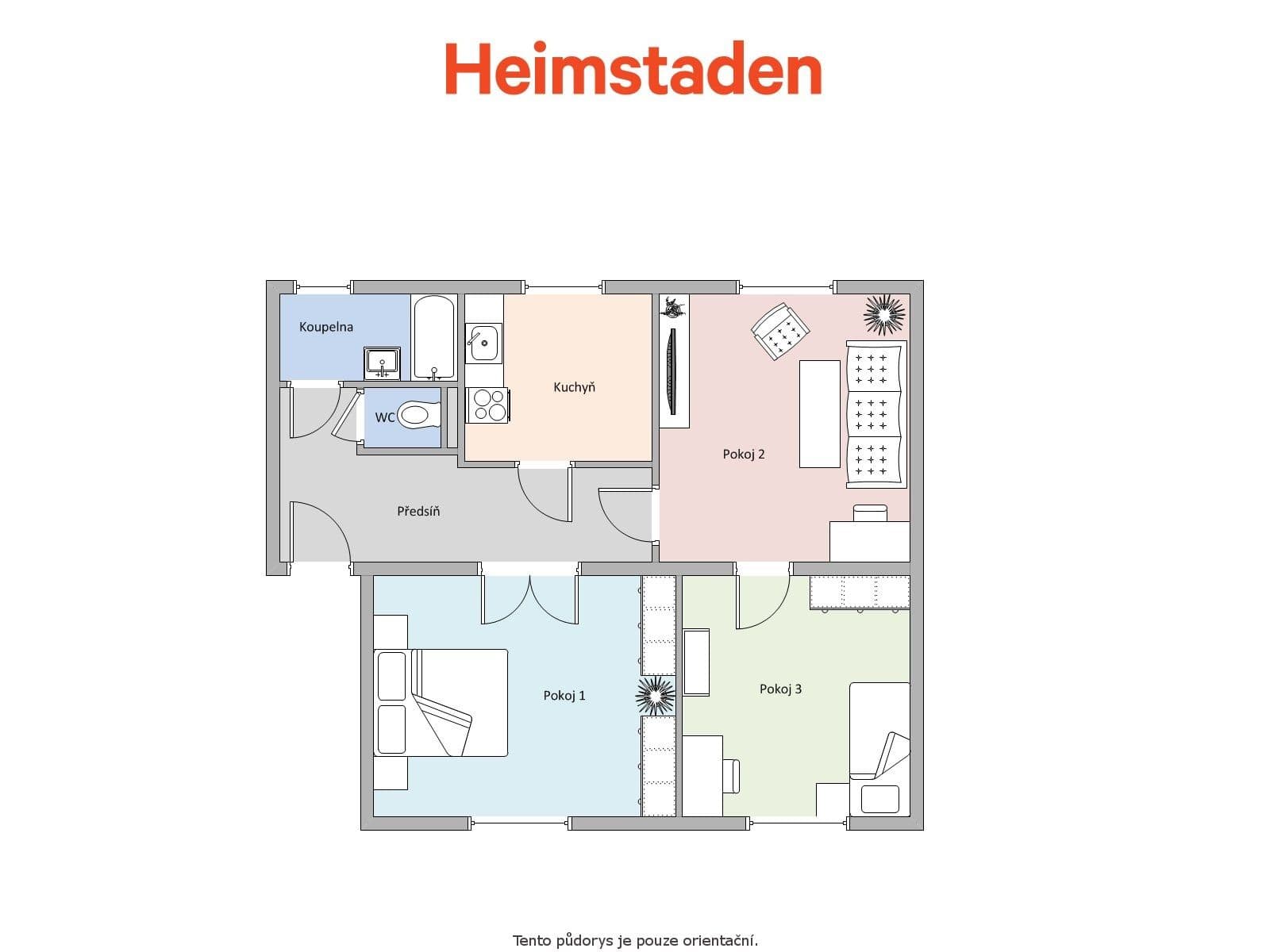 Prenájom bytu 3-izbový 61 m², Hornická, Havířov, Moravskoslezský kraj Prenájom bytu 3-izbový 61 m², Hornická, Havířov, Moravskoslezský kraj