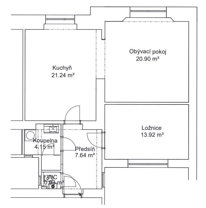 Predaj bytu 3-izbový 69 m², V Háji, Praha, Praha Predaj bytu 3-izbový 69 m², V Háji, Praha, Praha