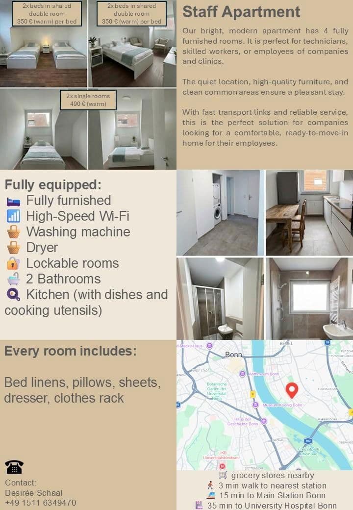 Prenájom bytu 4-izbový 79 m², Im Johdorf 7, Bonn, Severné Porýnie - Westfálsko Prenájom bytu 4-izbový 79 m², Im Johdorf 7, Bonn, Severné Porýnie - Westfálsko