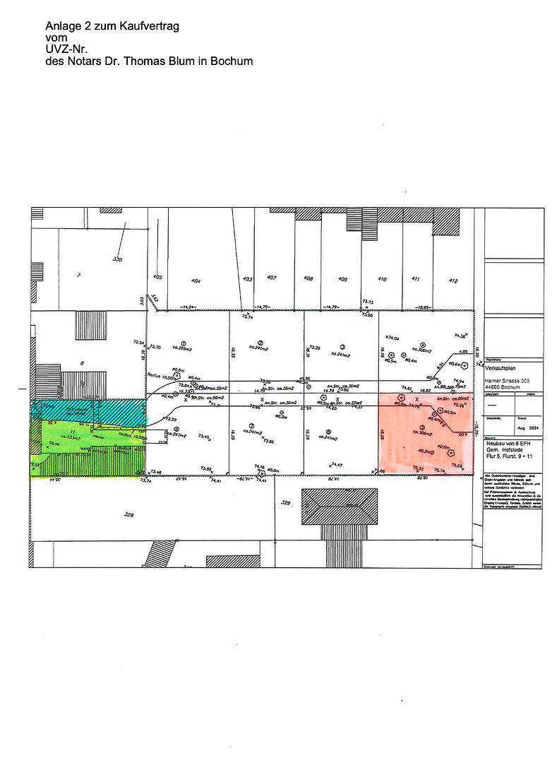 Predaj pozemku 306 m², Herner Str. 308, Bochum, Severné Porýnie - Westfálsko Predaj pozemku 306 m², Herner Str. 308, Bochum, Severné Porýnie - Westfálsko